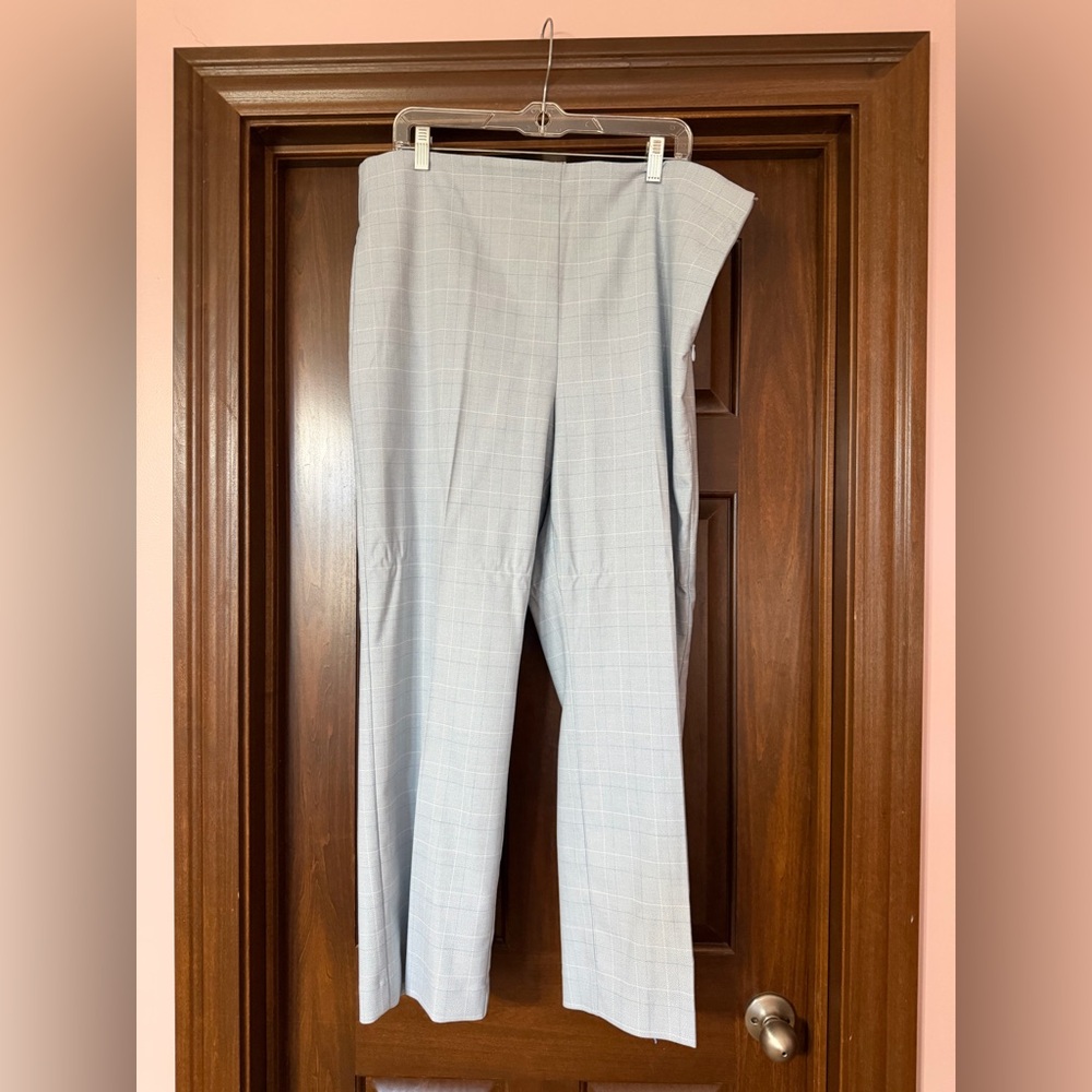 Ann Taylor Light Blue Plaid Women's Trousers